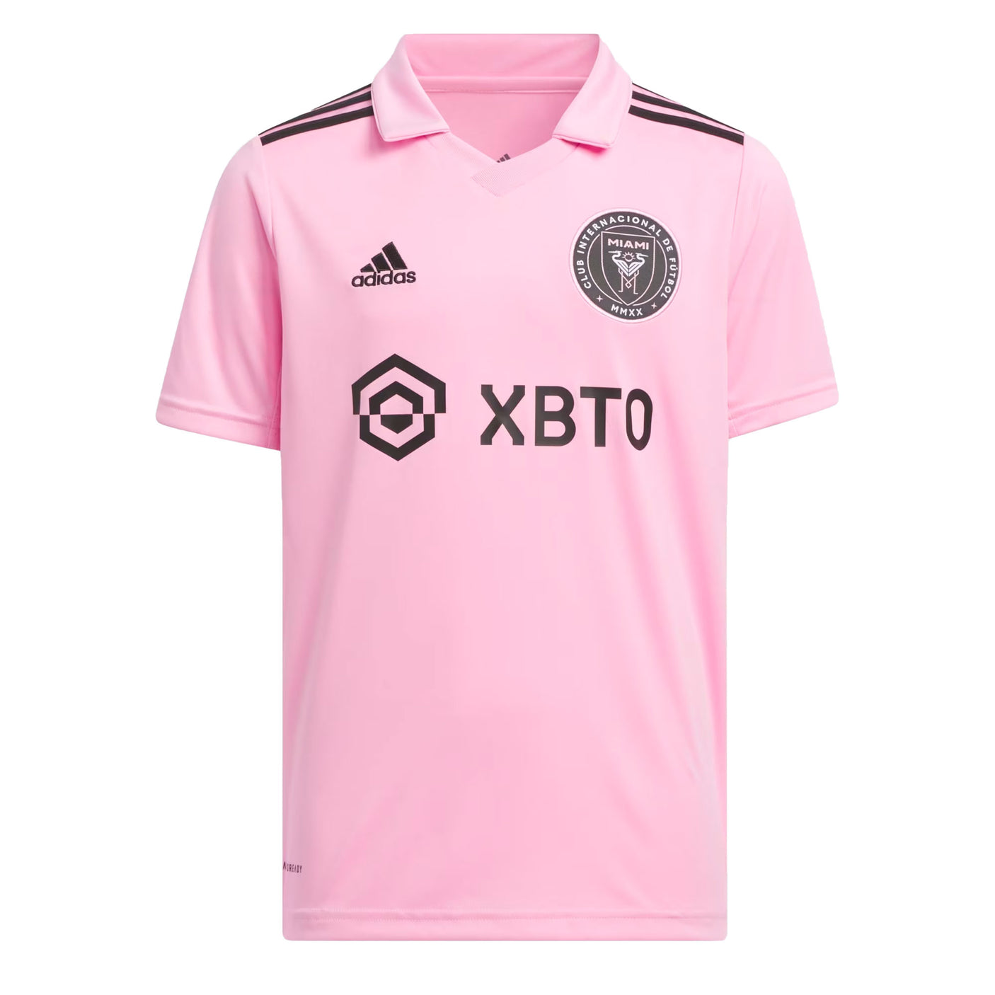 adidas Kids Inter Miami 2022/23 Messi #10 Home Jersey Pink/Black Front