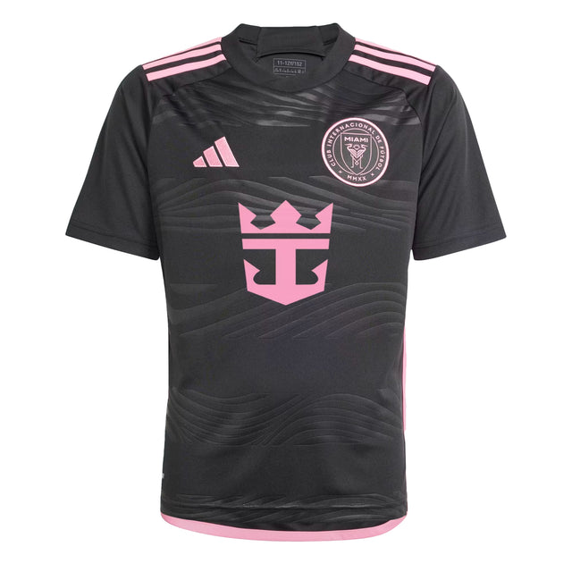 adidas Kids Inter Miami CF 2024/25 Away Jersey Black/Pink Front