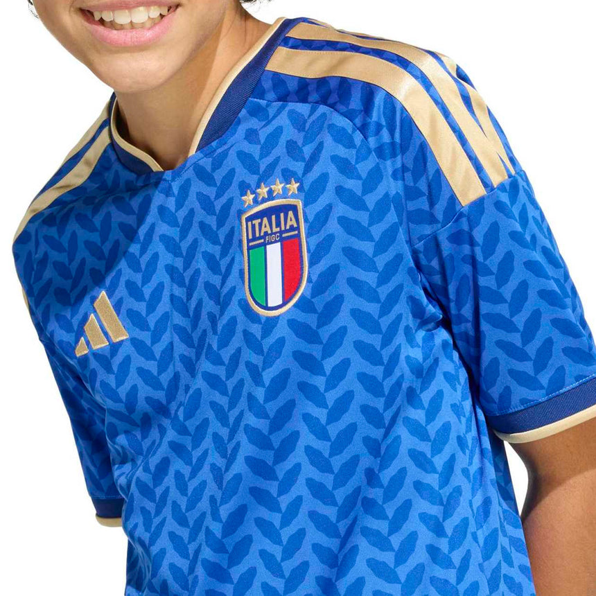 adidas Kid's Italy World Cup 2026 Home Jersey Blue Crest