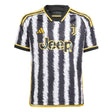 adidas Kids Juventus 2023/24 Home Jersey White/Yellow Front