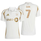 adidas Kids LAFC 2025/26 Away Jersey w/ Son #7 Printing Both