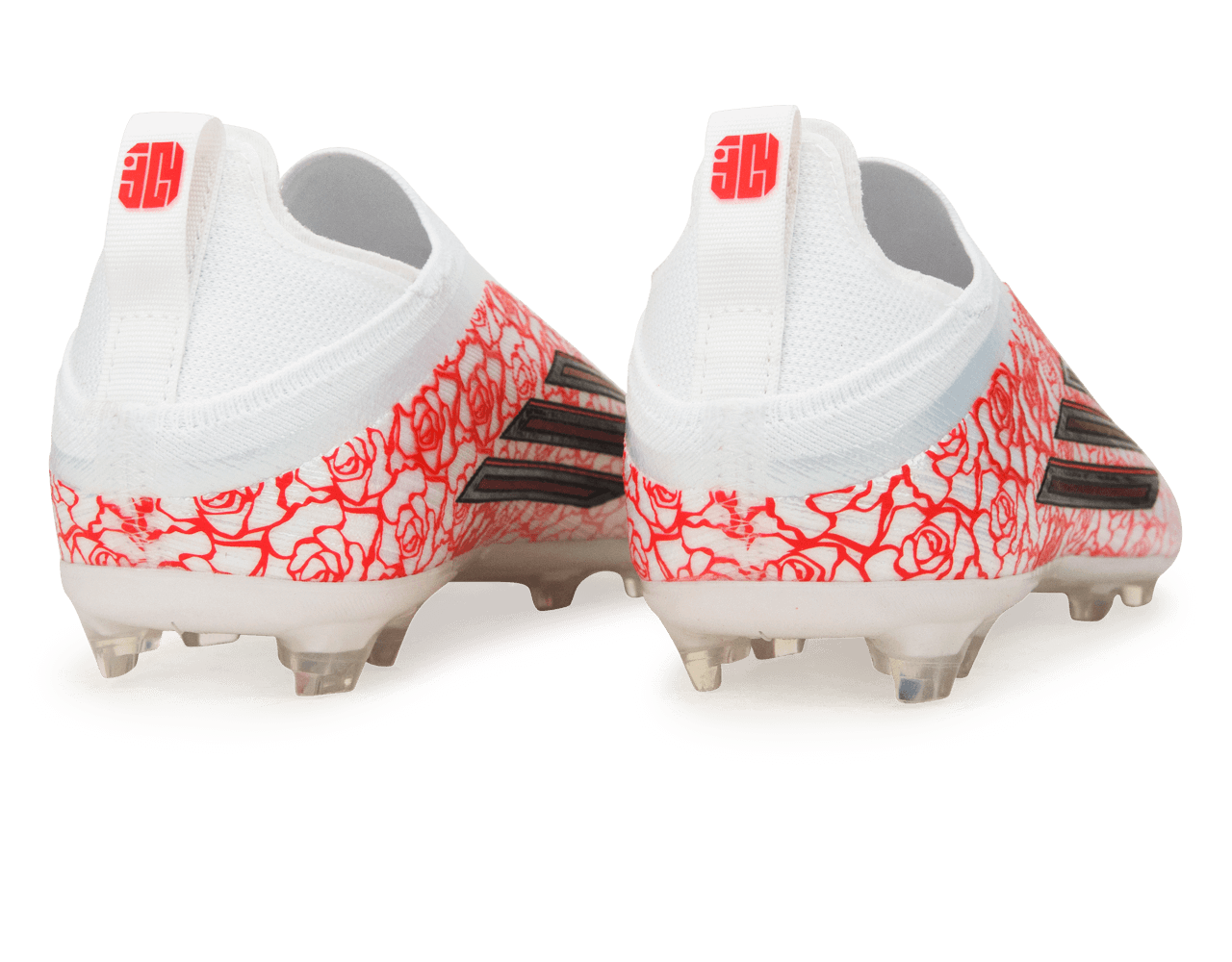 adidas Youth F50 Elite 'Lamine Yamal' Laceless FG White/Black/Red