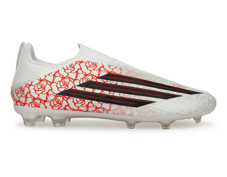 adidas Kids F50 League 'Lamine Yamal' Laceless FG White/Black/Red