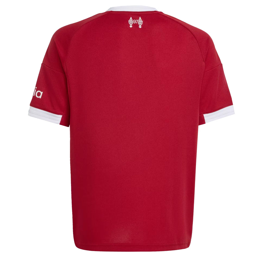 adidas Kids Liverpool 2025/26 Home Jersey Strawberry Red Back