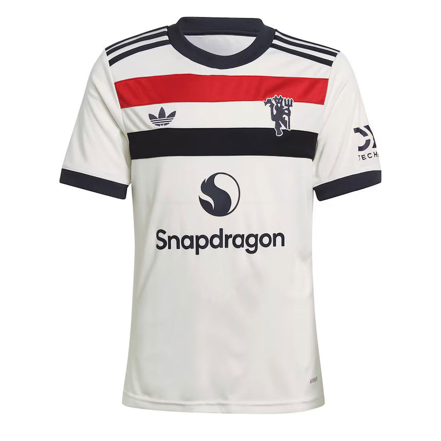 adidas Kids Manchester United 2024/25 Third Jersey Off White/Black Front