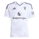 adidas Kids Manchester United 2025/26 Away Jersey White Front