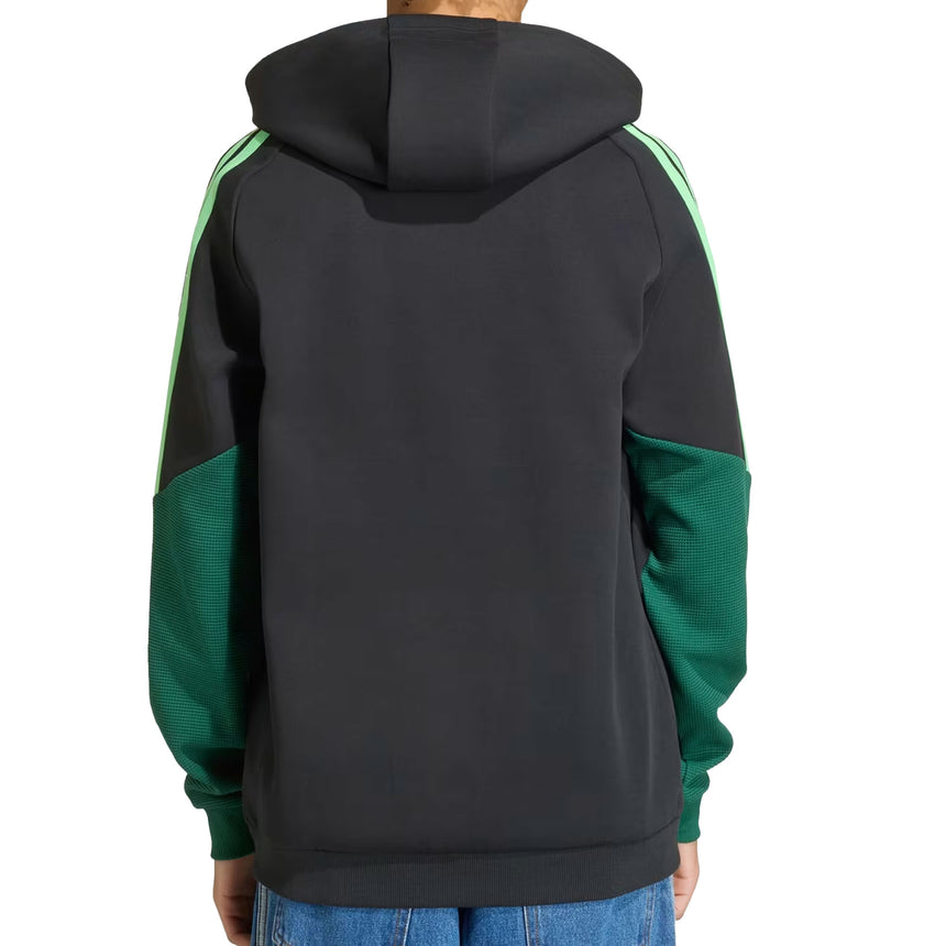 adidas Kids Mexico 26 Tiro Hoodie Black/Green Back