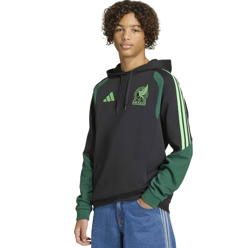adidas Kids Mexico 26 Tiro Hoodie Black/Green Model