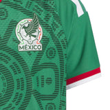 adidas Kids Mexico World Cup 2026 Authentic Home Jersey Green Crest