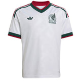 adidas Kids Mexico World Cup 2026 Away Jersey White Front