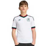 adidas Kids Mexico World Cup 2026 Away Jersey White Crest Model