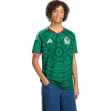 adidas Kids Mexico World Cup 2026 Home Jersey Green Model