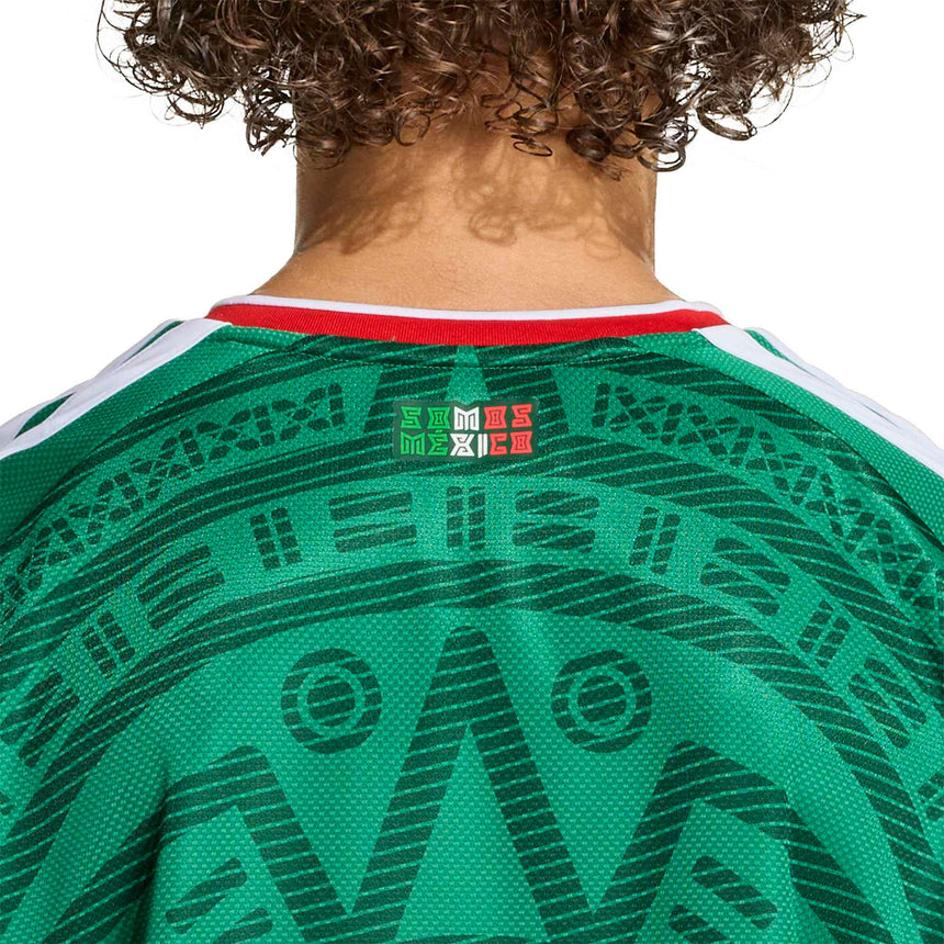 adidas Kids Mexico World Cup 2026 Home Jersey Green Neck