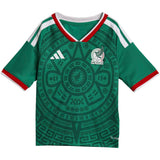 adidas Kids Mexico World Cup 2026 Home Minikit Green Front