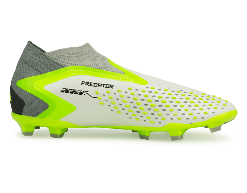 adidas Kids Predator Acccuracy+ FG White/Lucid Lemon Side