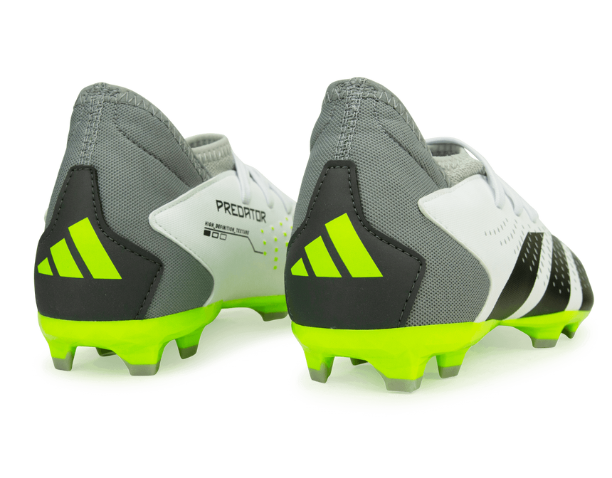 adidas Kids Predator Accuracy.3 FG White/Lucid Lemon Rear