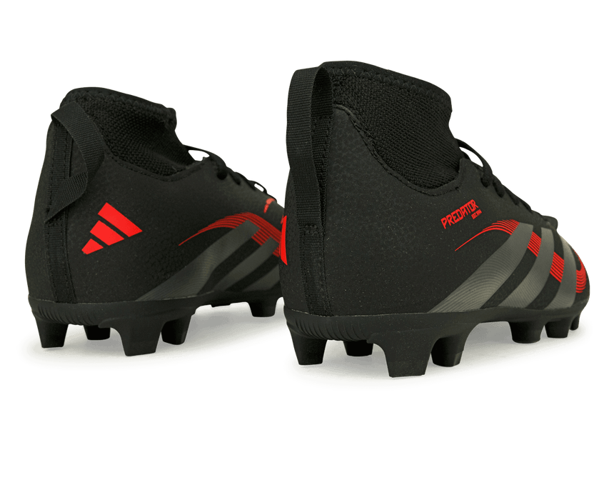 adidas Predator Club Sock Youth Firm Ground Cleats Soccer JP9808 Black 1