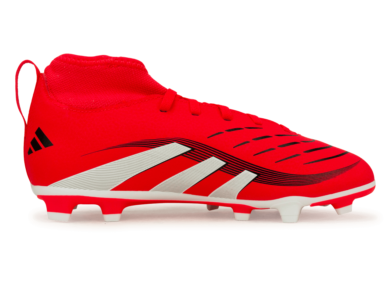 adidas Youth Predator Club Sock FG/MG Red/White/Black – Azteca Soccer