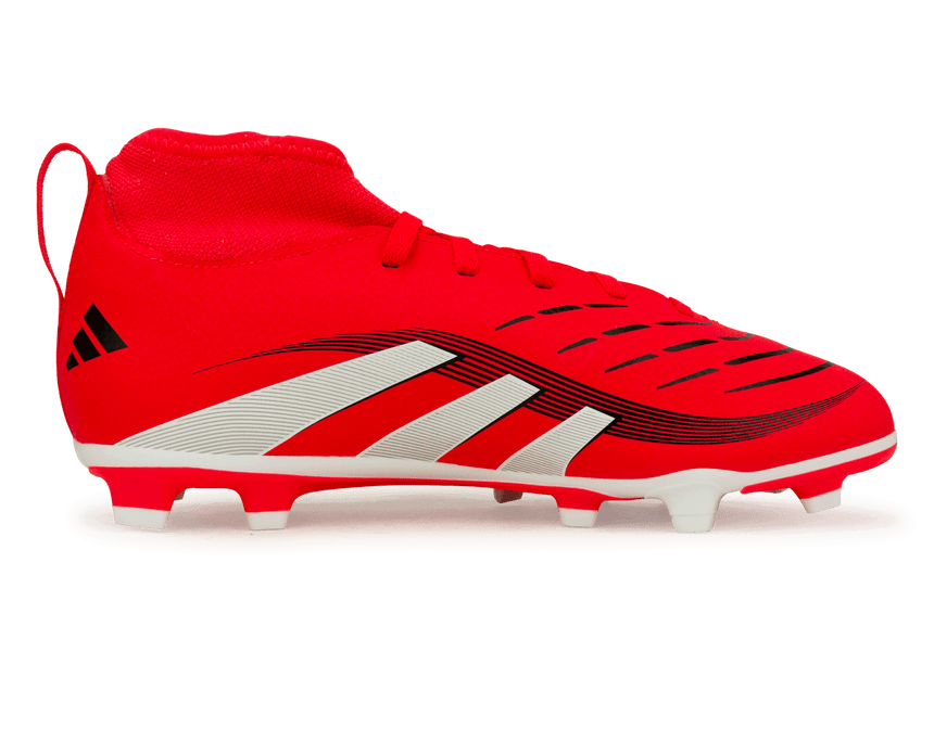 adidas Youth Predator Club Sock FG/MG Red/White/Black – Azteca Soccer