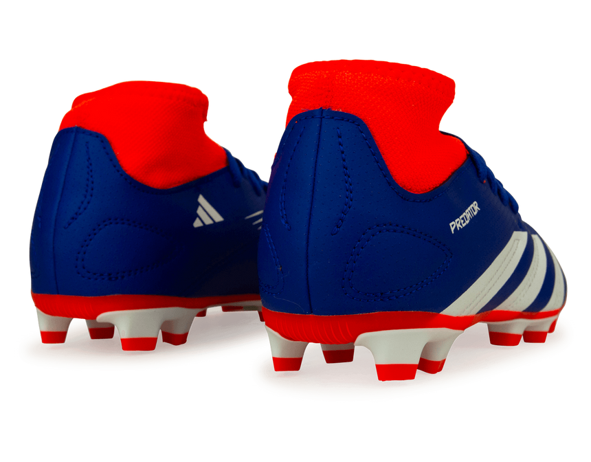 adidas Kids Predator Club Sock FXG Blue/Red Rear