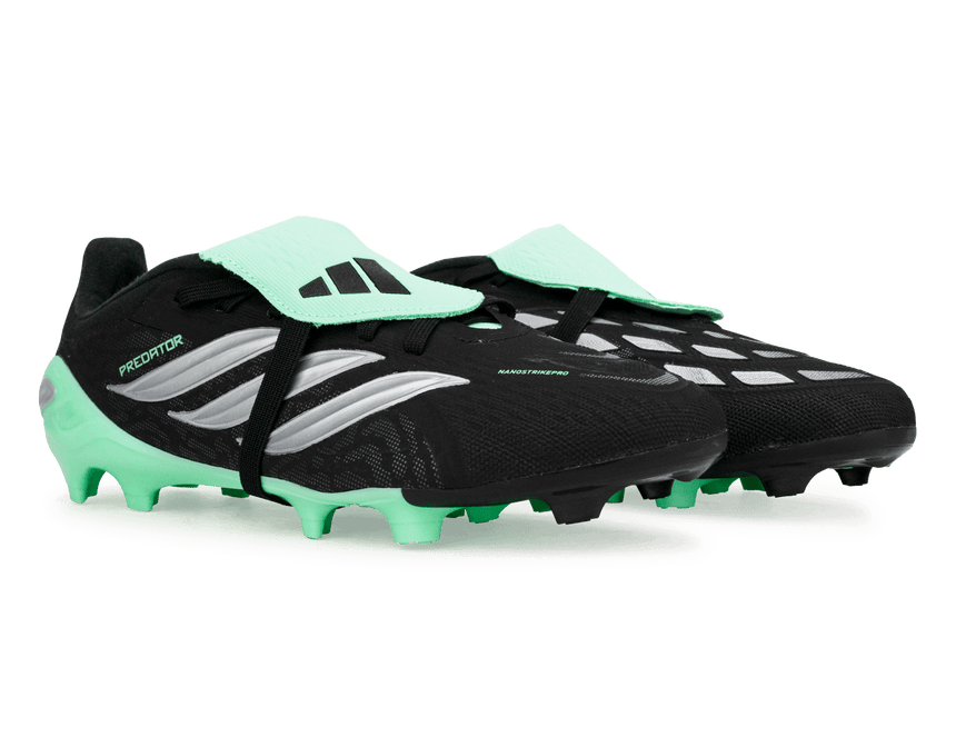 adidas Kids Predator Elite Fold-Over Tongue FG Black/Mint Together
