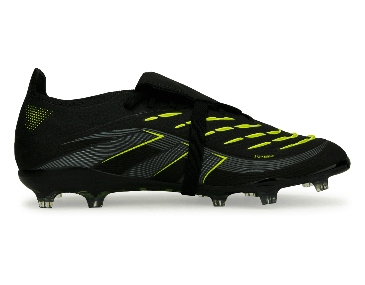 adidas Kids Predator Elite Foldover Tongue FG Black/Green Side
