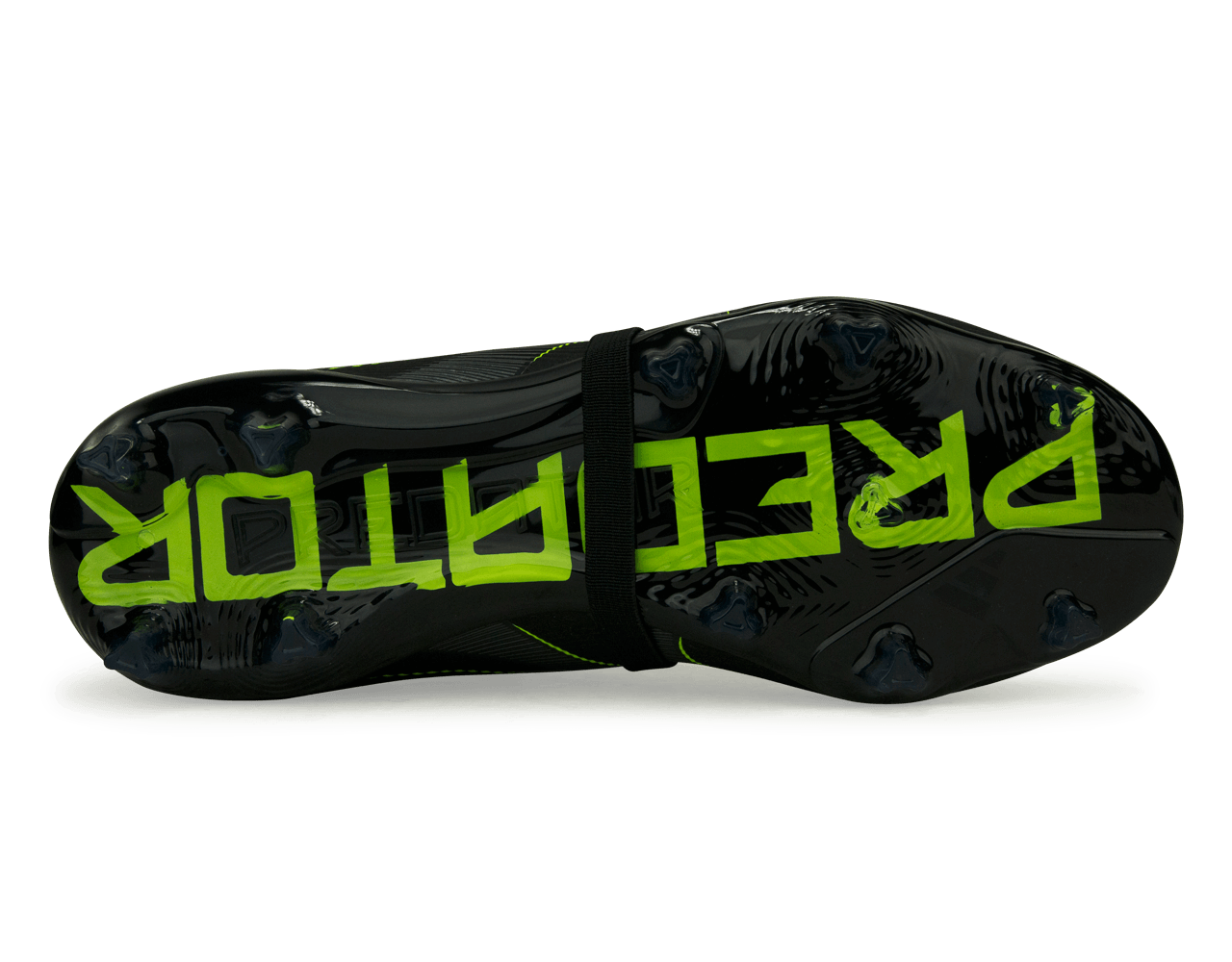 adidas Kids Predator Elite Foldover Tongue FG Black/Green Sole