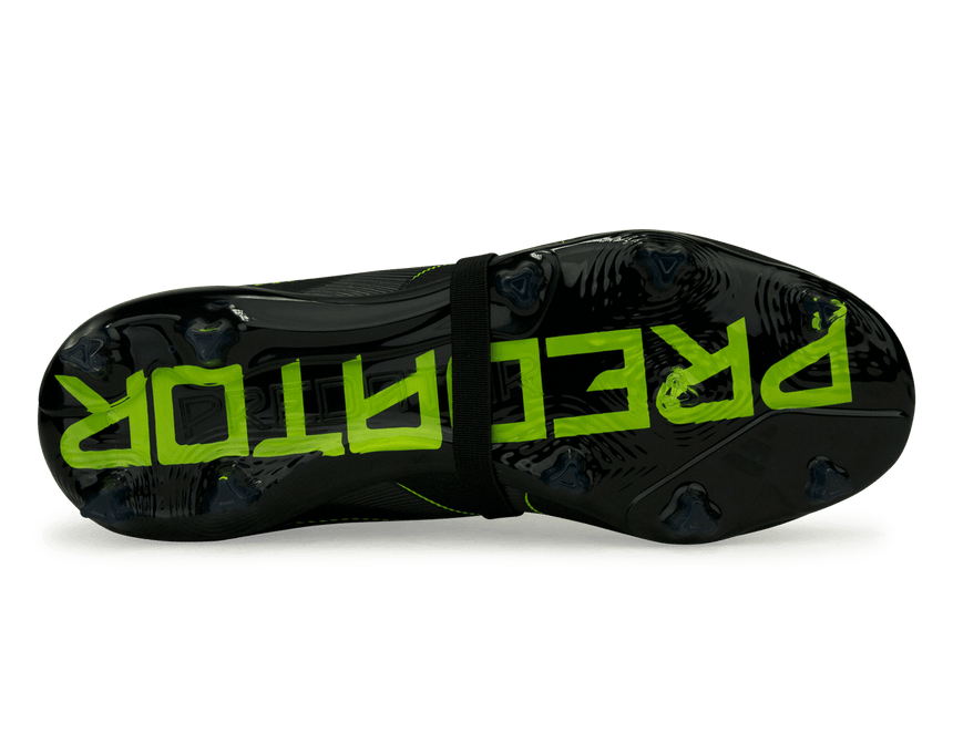 adidas Kids Predator Elite Foldover Tongue FG Black/Green Sole