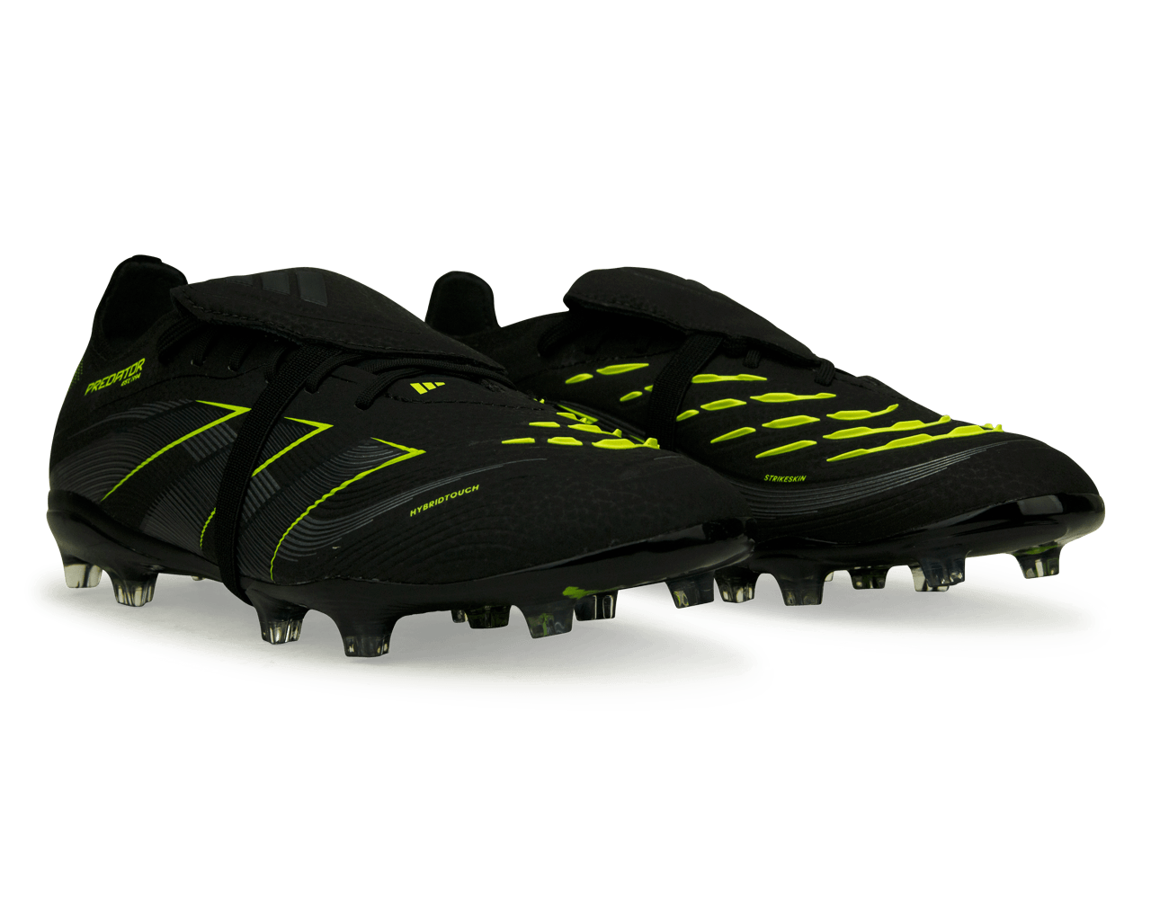  Predator サッカーシューズ 黒/黄緑 adidas-kids-predator-elite-