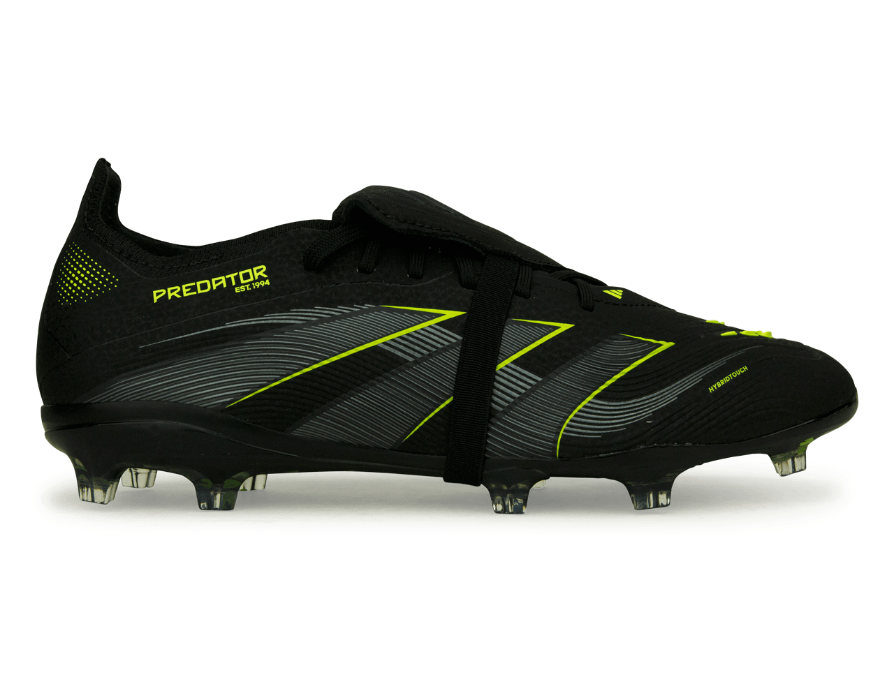 adidas Youth Predator Elite Fold-Over Tongue FG Black/Green