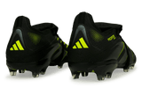 adidas Kids Predator Elite Foldover Tongue FG Black/Green Rear