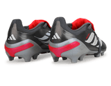 adidas Kids Predator Elite Foldover Tongue FG Iron Metallic/Red Together Back