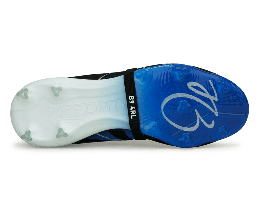 adidas Kids Jude Bellingham Predator Elite Foldover Tongue FG Black/Blue Sole