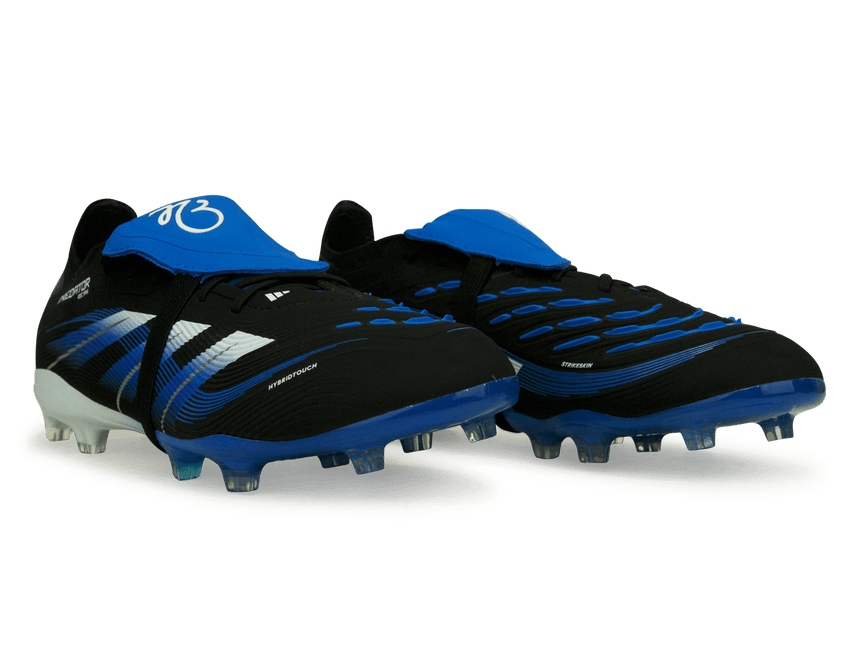 adidas Kids Jude Bellingham Predator Elite Foldover Tongue FG Black/Blue Together