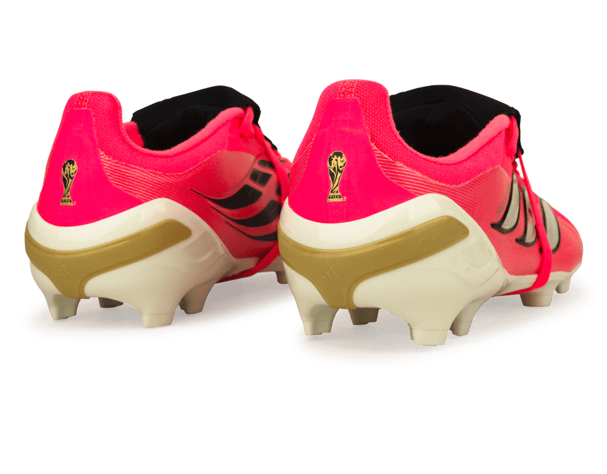 adidas Kids Predator Elite Fold-Over Tongue FG Pink/Black Heel