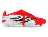 adidas Kids Predator Elite Foldover Tongue FG Red/Black/White Side