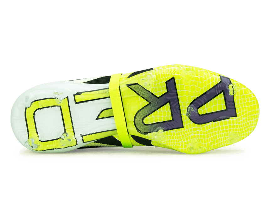 adidas Kids Predator Elite Foldover Tongue FG White/Black/Green Sole