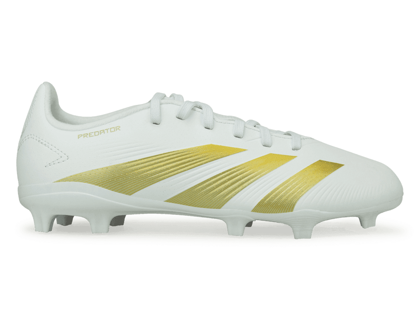 adidas プレデターアブソリュートFG ホワイト/ゴールド　25.5 adidas Youth Predator League FG White/Gold – Azteca Soccer