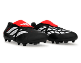 adidas Kids Predator League Foldover Tongue FG/MG Black/Lucid Red Together