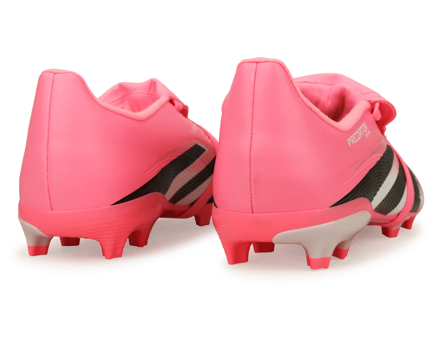 adidas Kids Predator League Foldover Tongue FG/MG Pink/Black/White Rear