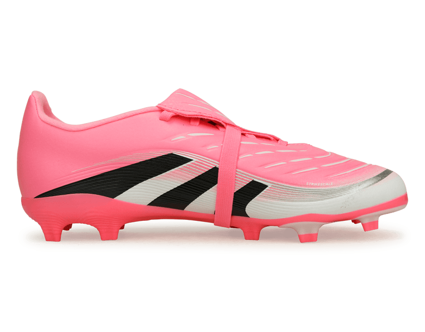 adidas Kids Predator League Foldover Tongue FG/MG Pink/Black/White Side