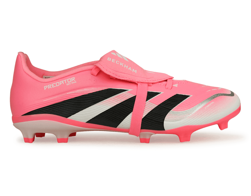 adidas Kids Predator League Foldover Tongue FG/MG Pink/Black/White