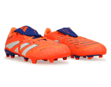 adidas Kids Predator League Foldover Tongue FG/MG Signal Coral/White Together
