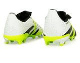 adidas Kids Predator League Foldover Tongue FG/MG White/Black/Green Rear