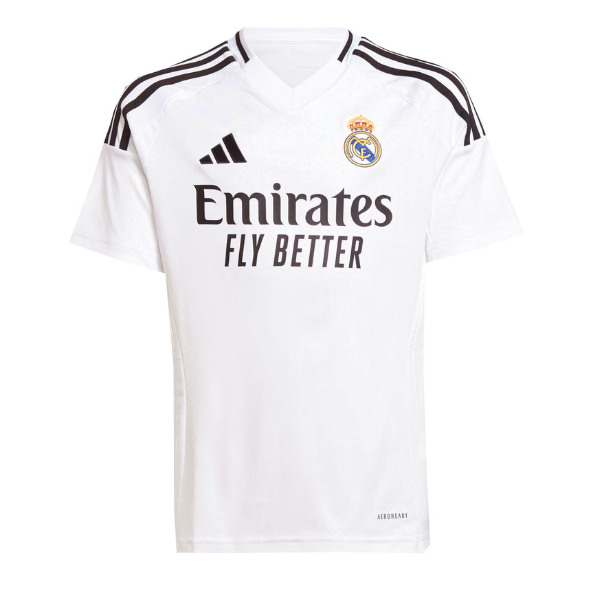 adidas Kids Real Madrid 2024/25 Home Jersey White/Black Front