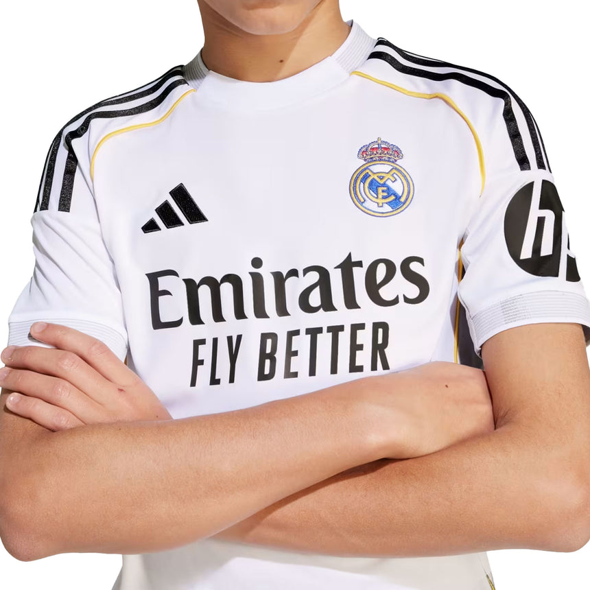 adidas Kids Real Madrid 2025/26 Home Jersey White Crest