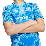 adidas Kids Tigres UANL 2025/26 Away Jersey Sea Blue Crest