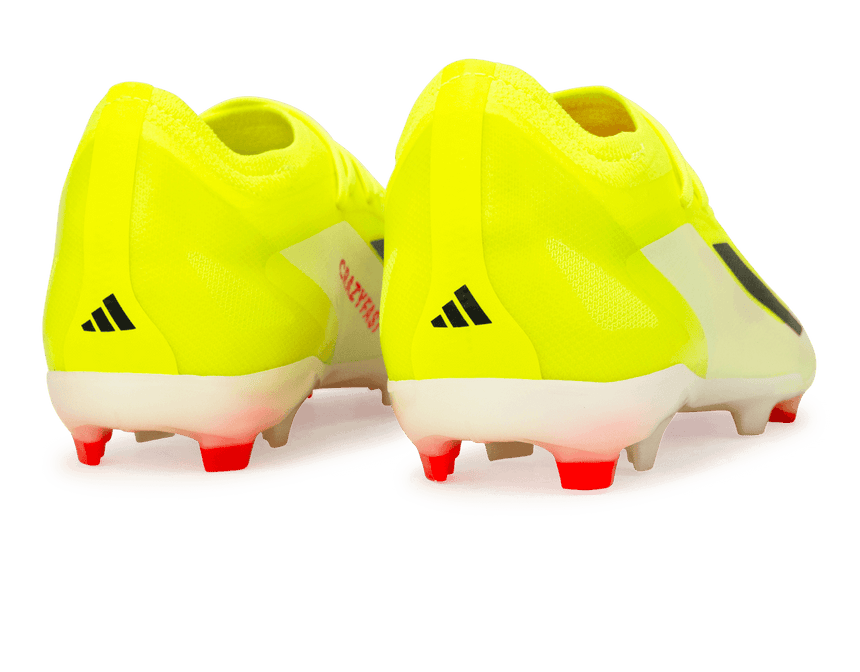 adidas Kids X Crazyfast Elite FG Solar Yellow/Core Black/White Heel