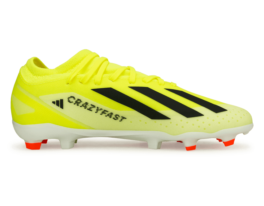 adidas Youth X Crazyfast League FG Solar Yellow/Core Black