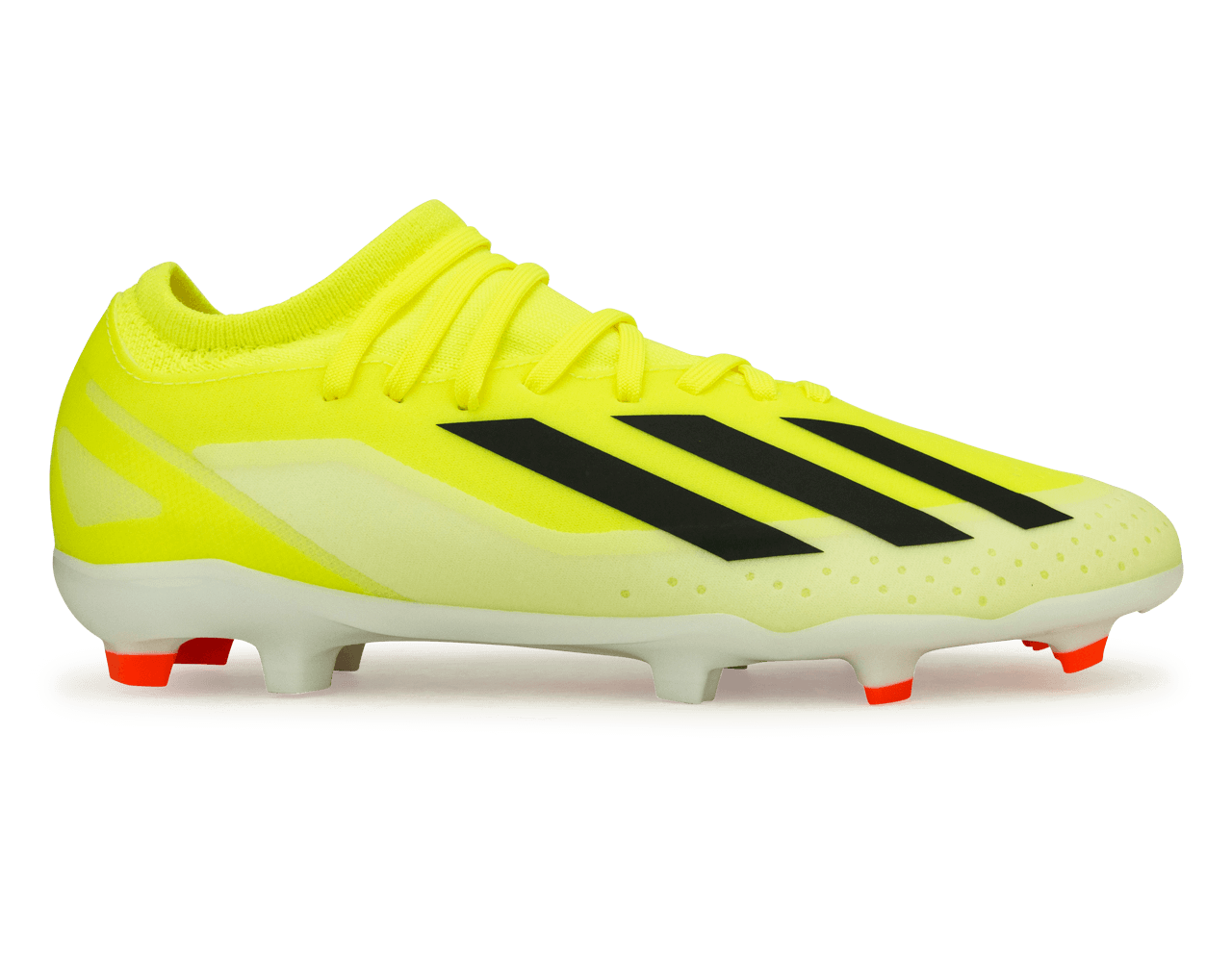 イエロー サッカーシューズ 合成皮革 adidas Youth X Crazyfast League FG Solar Yellow/Core Black